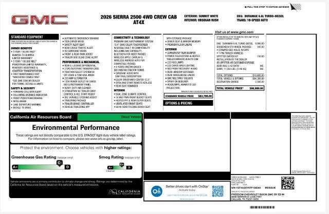 2026 GMC Sierra 2500 HD AT4X